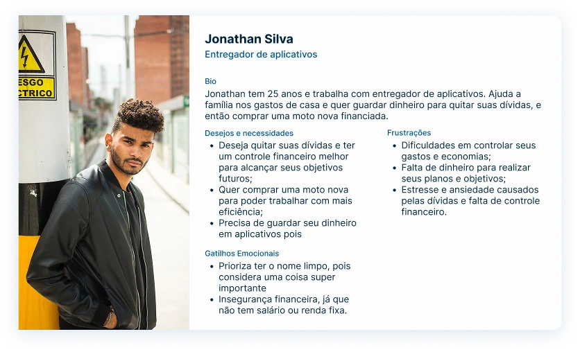 Persona — Jonathan Silva, delivery driver
